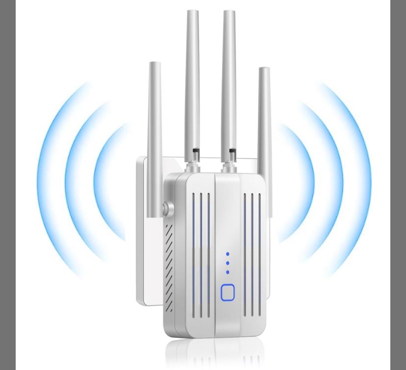 XX WiFi Extender Signal Booster For Home: Internet Repeater Long Range Covers Up (White, XL)