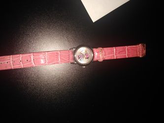 Minute mouse leather band watch