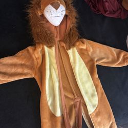 Lion 2-3t Zip Up Costume