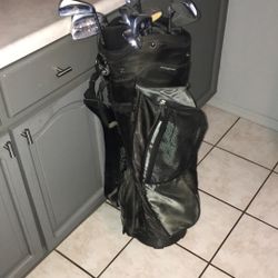 Golf Clubs and Bag