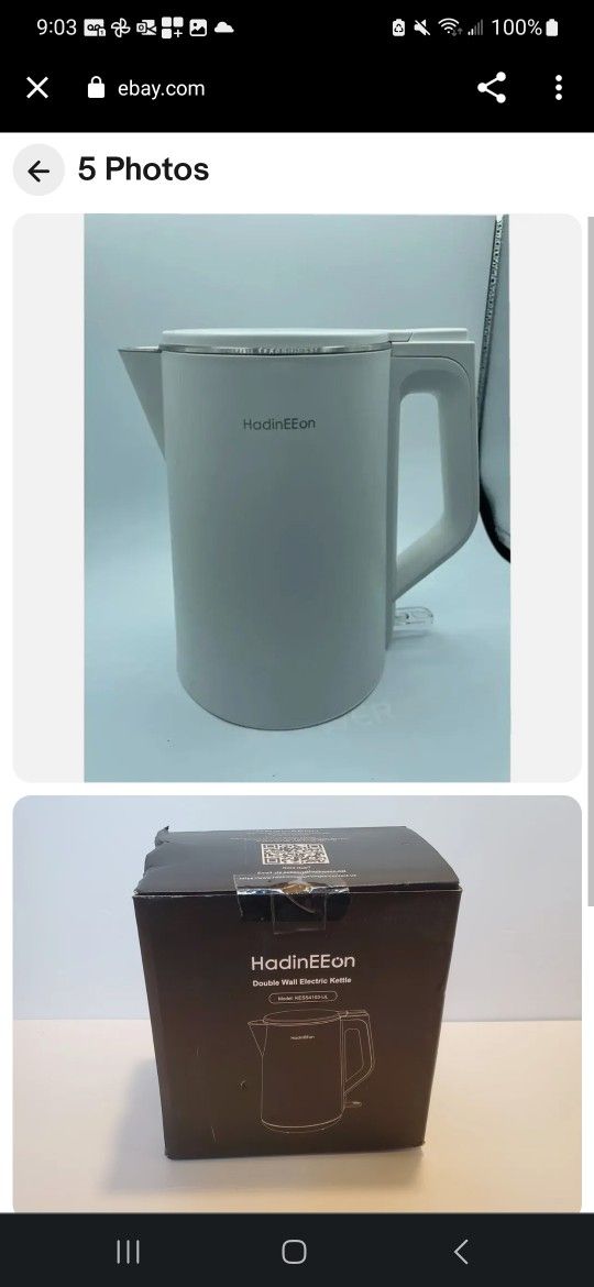 Double Wall Electronic Kettle