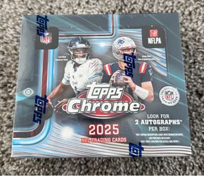 2025 Topps Chrome Football NFL Jumbo Box NEW/SEALED