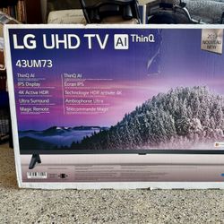 LG 43” Flatscreen smart Tv, Very Good Condition