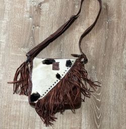Western Cowhide Crossbody Purse