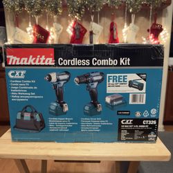 Makita - CT326 12V max CXT® Lithium-Ion Cordless 3-Pc. Combo Kit (1.5Ah) - Impact Wrench + Driver Drill