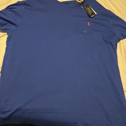 Blue Polo Ralph Lauren T-shirt Brand Large New W/Tags
