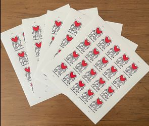 5 sheets Keith Haring forever stamps
