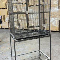 X Large Parrots Bird Flight Cage With Detachable Rolling Stand 