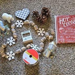 Bundle Of Winter Decor Pieces 
