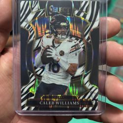 Caleb Williams Zebra Shock Prizm