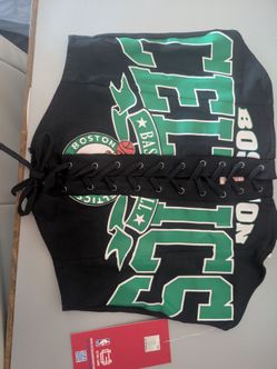 Boston Celtics corset top Med or Large