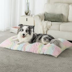 Rainbow Dog Bed 40in