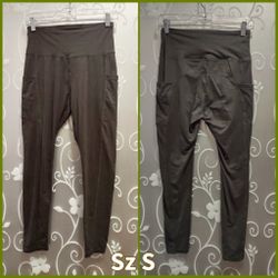WOMENS ARMY GREEN ATHLETIC PANTS SIZE S 
