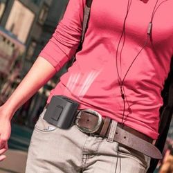 Belt Clip Personal Rechargeable Cooler With Charge Cable