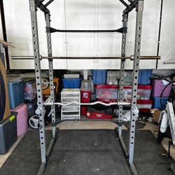 Squat Rack & Olympic Barbells 