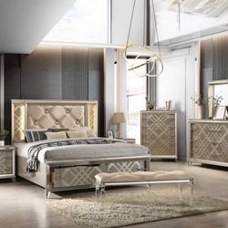 Brand New Queen Size Bedroom Set$1799.financing Available No Credit Needed 