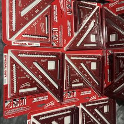 Milwaukee NEW & SEALED 7” Rafter Square & 4-1/2” Trim Square Set MLSQ070P