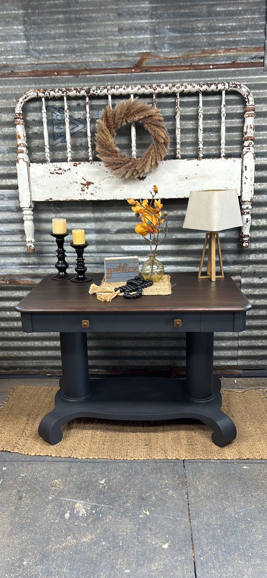 Antique Library Table Refinished
