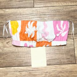 Sabo Skirt Australia Floral Summer Beach Colorful Strapless Tube Tank Top Womens S