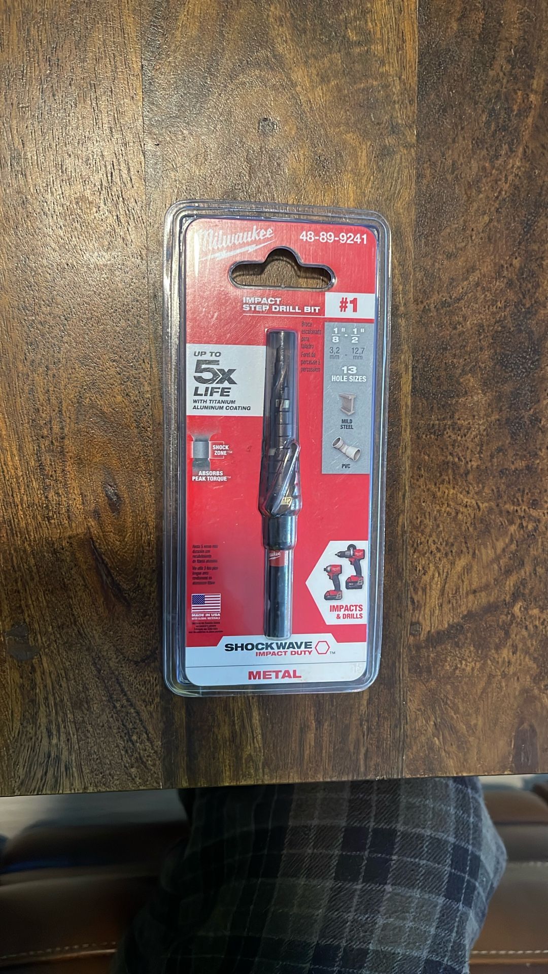 Milwaukee. IMPACT STEP DRILL BIT. # 1 New 