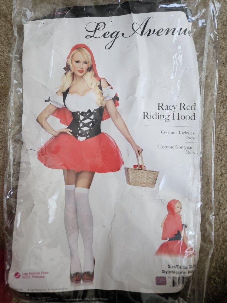 Little Red Riding Hood Costume With Black Petticoat 