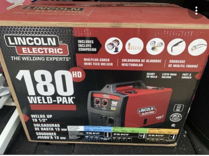 Lincoln electric welder 180 HD