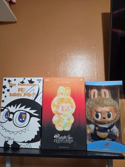 POP MART Labubu Plush Lot of 3 (With Boxes)