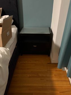 2 Black Nightstands