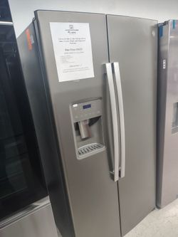 $1633 GE Side-by-Side Refrigerator Slate Finish