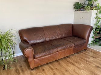 Free Turner Pottery Barn Leather Coach