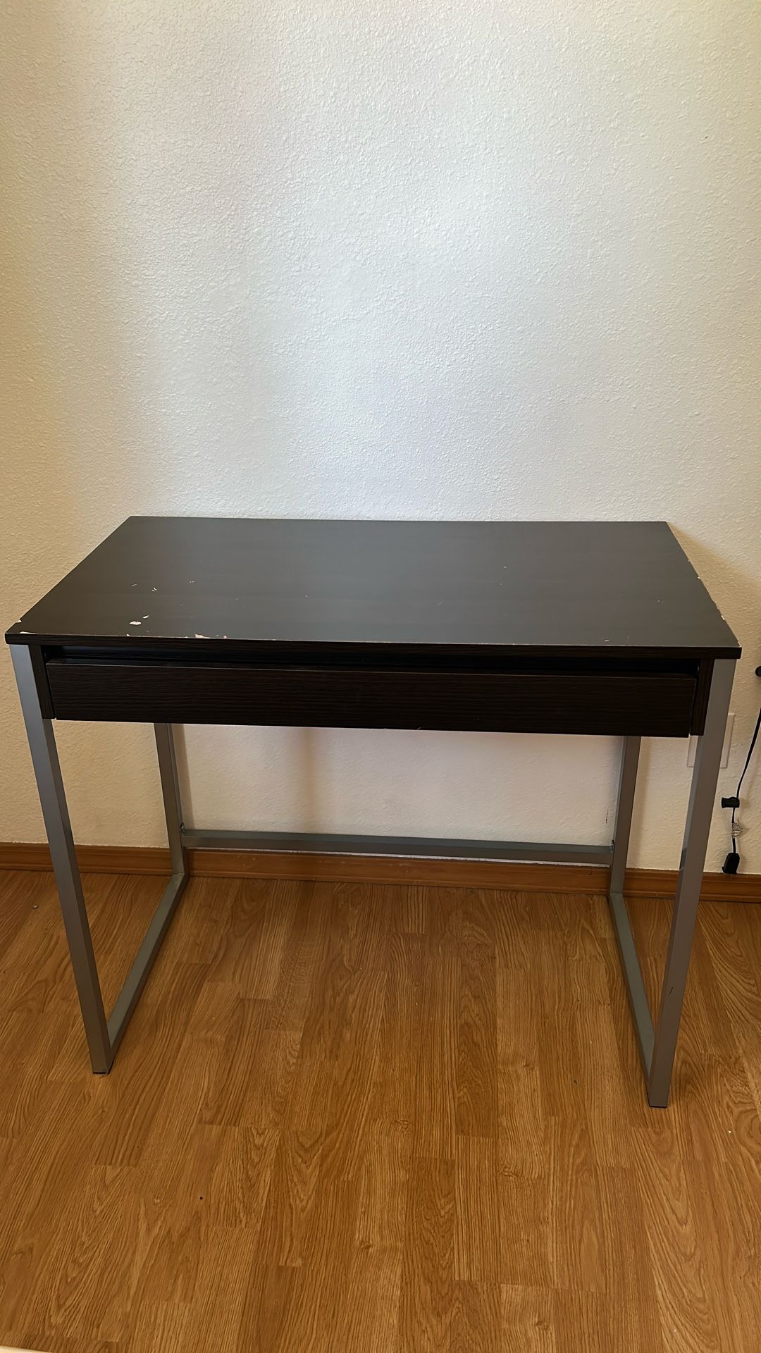 Dark Brown Table/Desk With Drawer