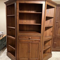 Beautiful Armoire/ Cabinet & Corner Shelf Set By Wexford