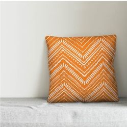 Allison Abstract Chevron Indoor/Outdoor Throw Pillow Set Of Two