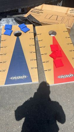 TAILGATE FUN: Cornhole Sets include 2 premium 2 feet x 1 feet foldable Cornhole game boards crafted from solid MDF, 8 all-weather regulation bean bags