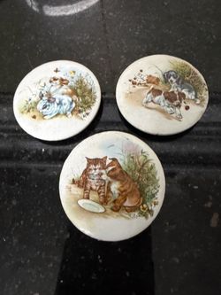 Vintage refrigerator magnet .Set of 3