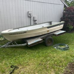 Small Boat With Trailer 