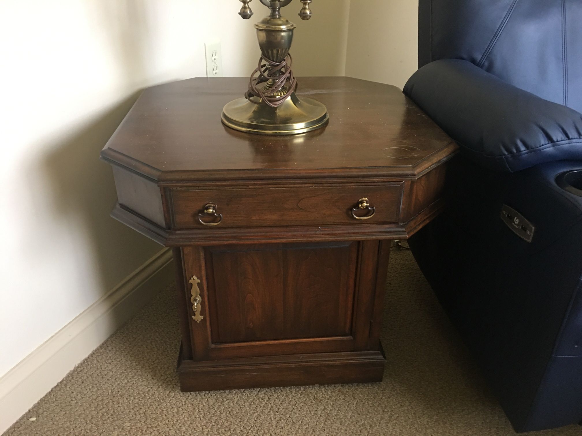 Wood End Table