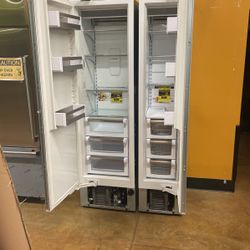 Viking Panel Ready 42 Inch Wide Refrigerator And Freezer Column