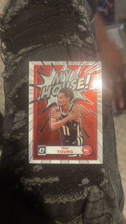 Trae Young Donruss Optic My House Insert Card