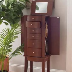 Black Jewelry Armoire, jewelry Cabinet, storage 