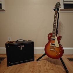 🎸 Guitar Bundle – Epiphone Les Paul, Boss Katana Amp + Accessories – LIKE NEW!