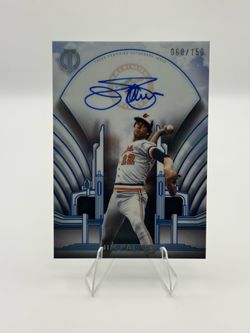2026 Topps Tribute - Jim Palmer Orioles Crest Calligraphy Auto TCC-JP /150 Blue