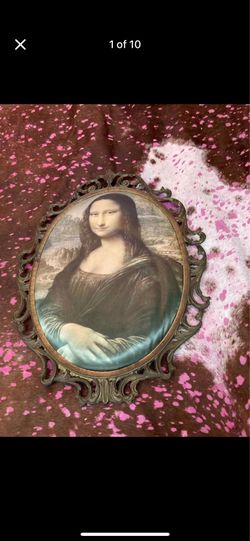 Lot of framed vintage Mona Lisa and friends
