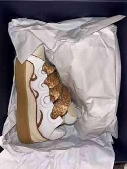 Lanvin Curb “Optic White/Honey”