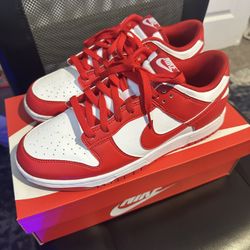 Red & White Dunks