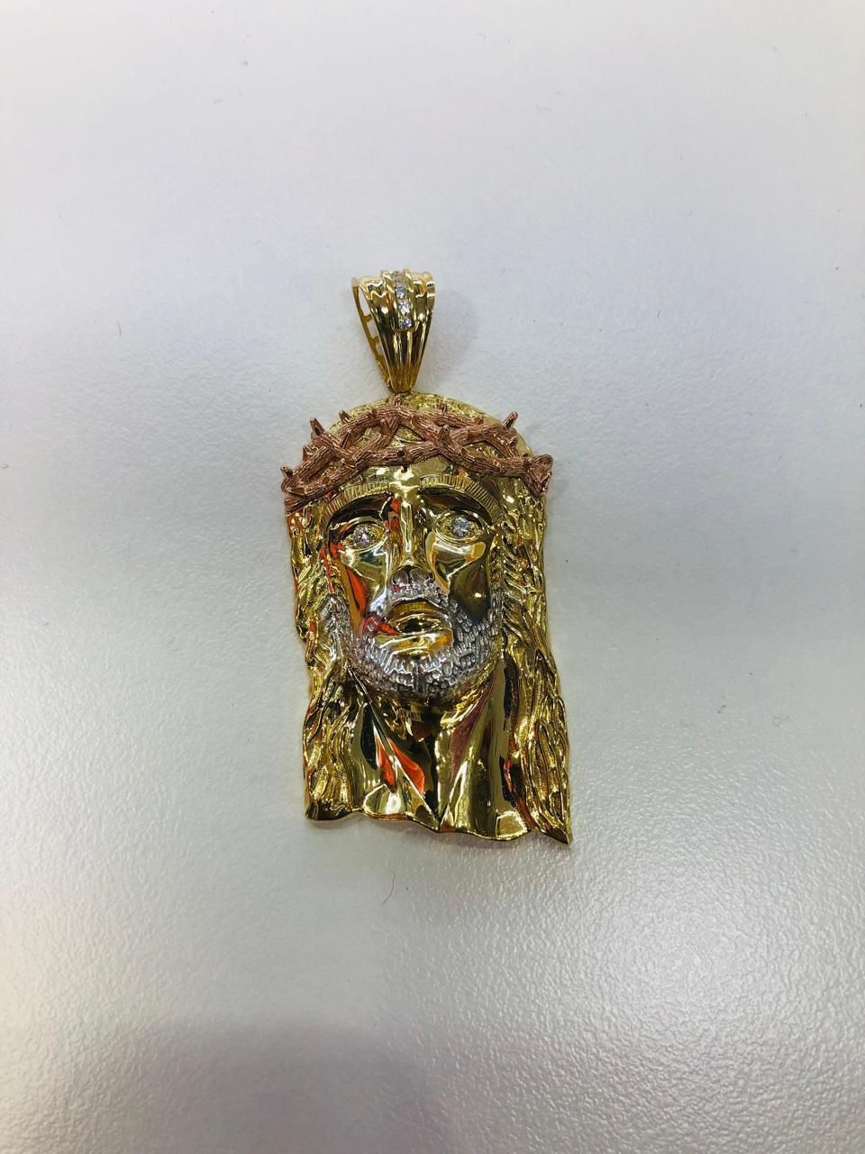 Jesus God pendant 10K Italian Solid Gold