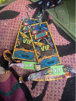 2 VIP WARPED TOUR TICKETS LANYARDS/WRSITBANDS