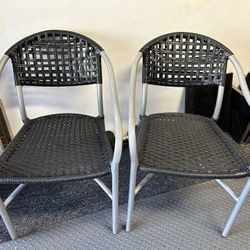 2 Outdoor Chairs Restaurant Grade. Will Not Tarnish 