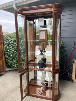 Beautiful Tall Curio Cabinet