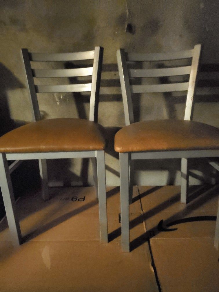 Restaurant Steel Chairs Set Of 2